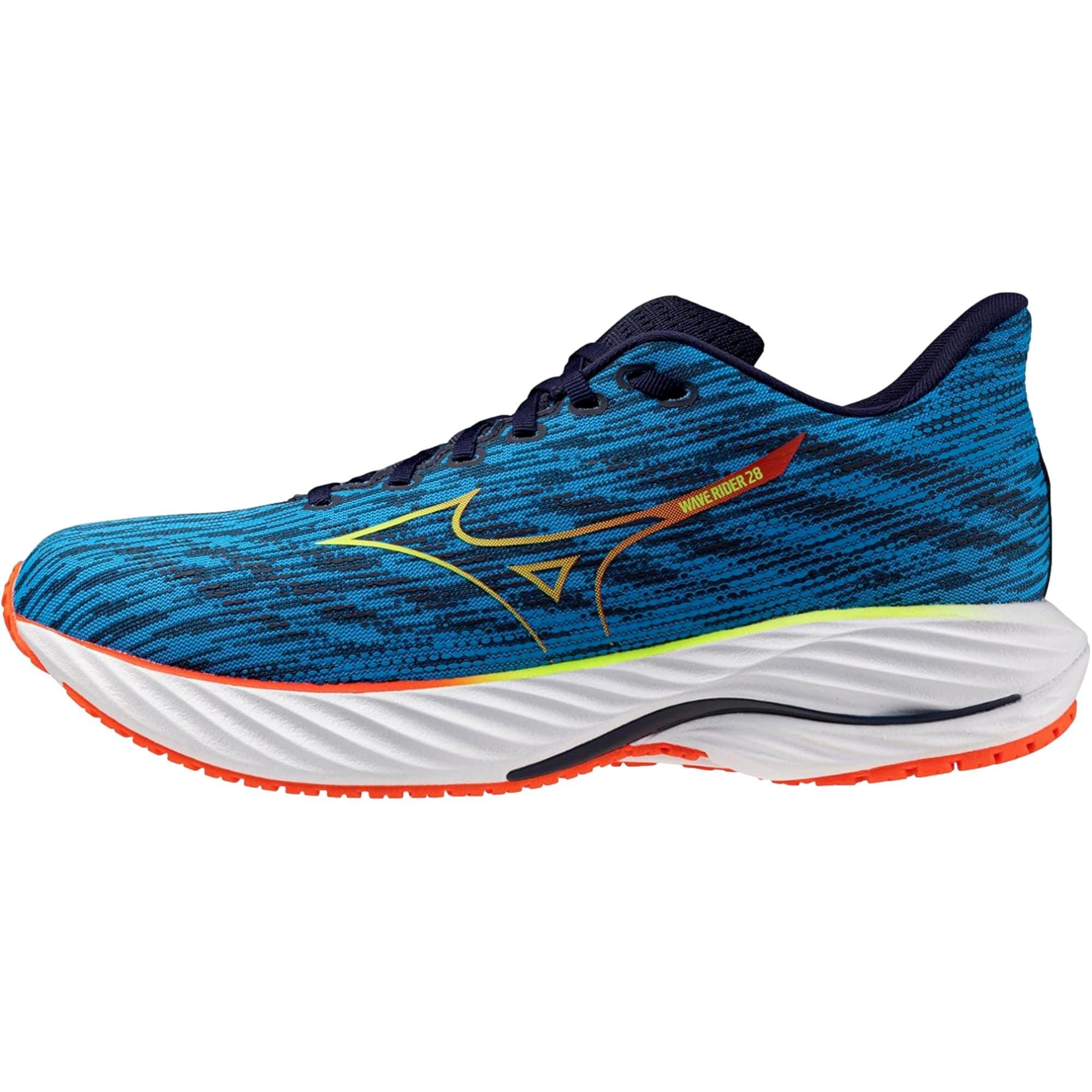 Mizuno Wave Rider 28 Blue Pace / Green Gecko 411456.5Q4W Size US 8 / EU 41 - 1 Thumbnail