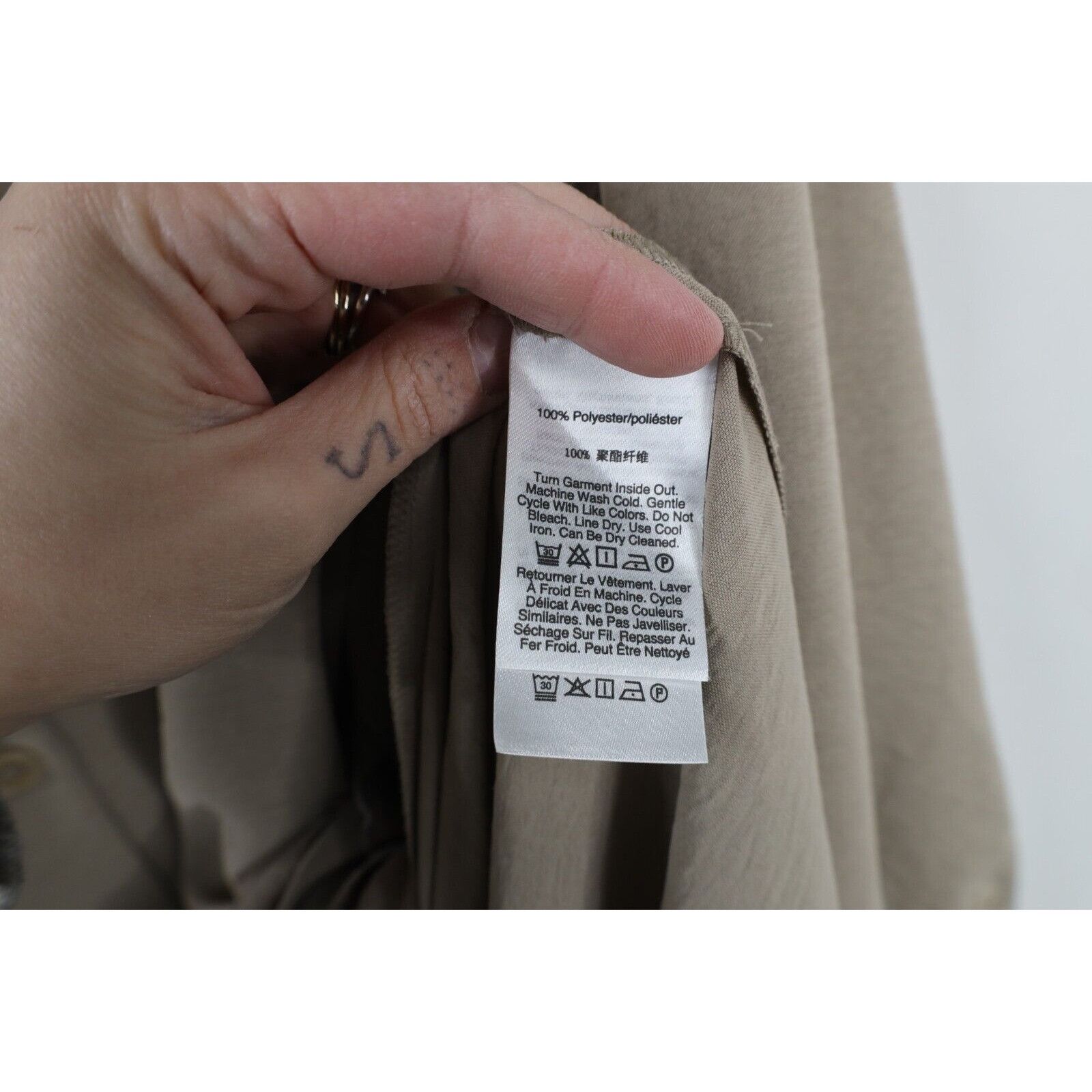 DKNY × Vintage Deadstock Vintage Y2K DKNY Long Sleeve Knit Tie Dress Size L / US 10 / IT 46 - 12 Thumbnail