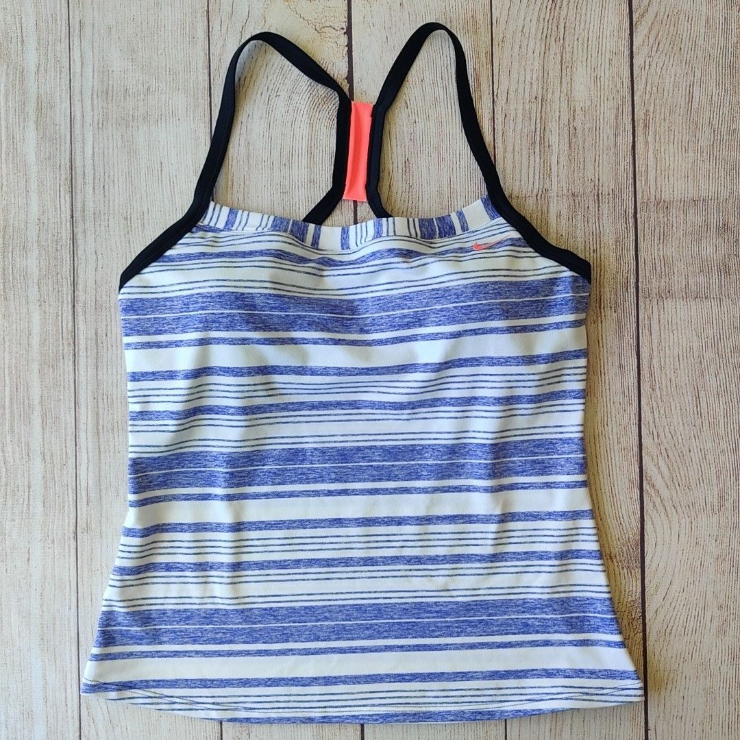 Nike Nike striped halter athletic tank top sz M/10 Size M / US 6-8 / IT 42-44 - 2 Thumbnail