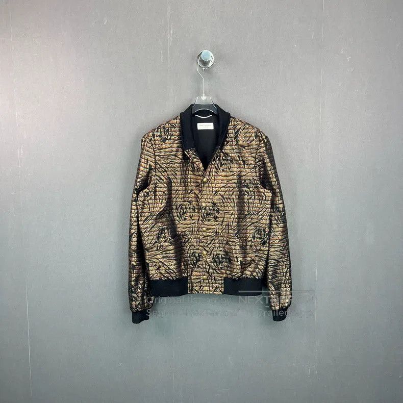 Saint Laurent Paris Saint Laurent Paris Woven printed snap-on casual coat Size US M / EU 48-50 / 2 - 1 Thumbnail
