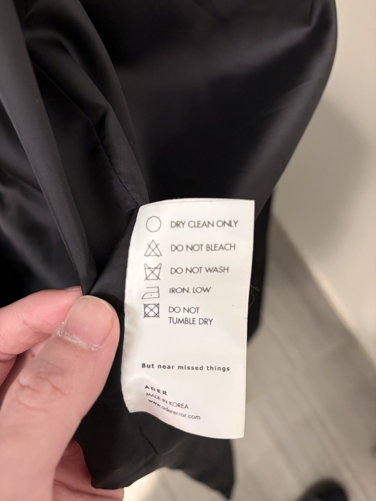 Ader Error ADER error Manteau Single Coat – Black – Size 3 – Pre-Owned Size US XL / EU 56 / 4 - 8 Thumbnail