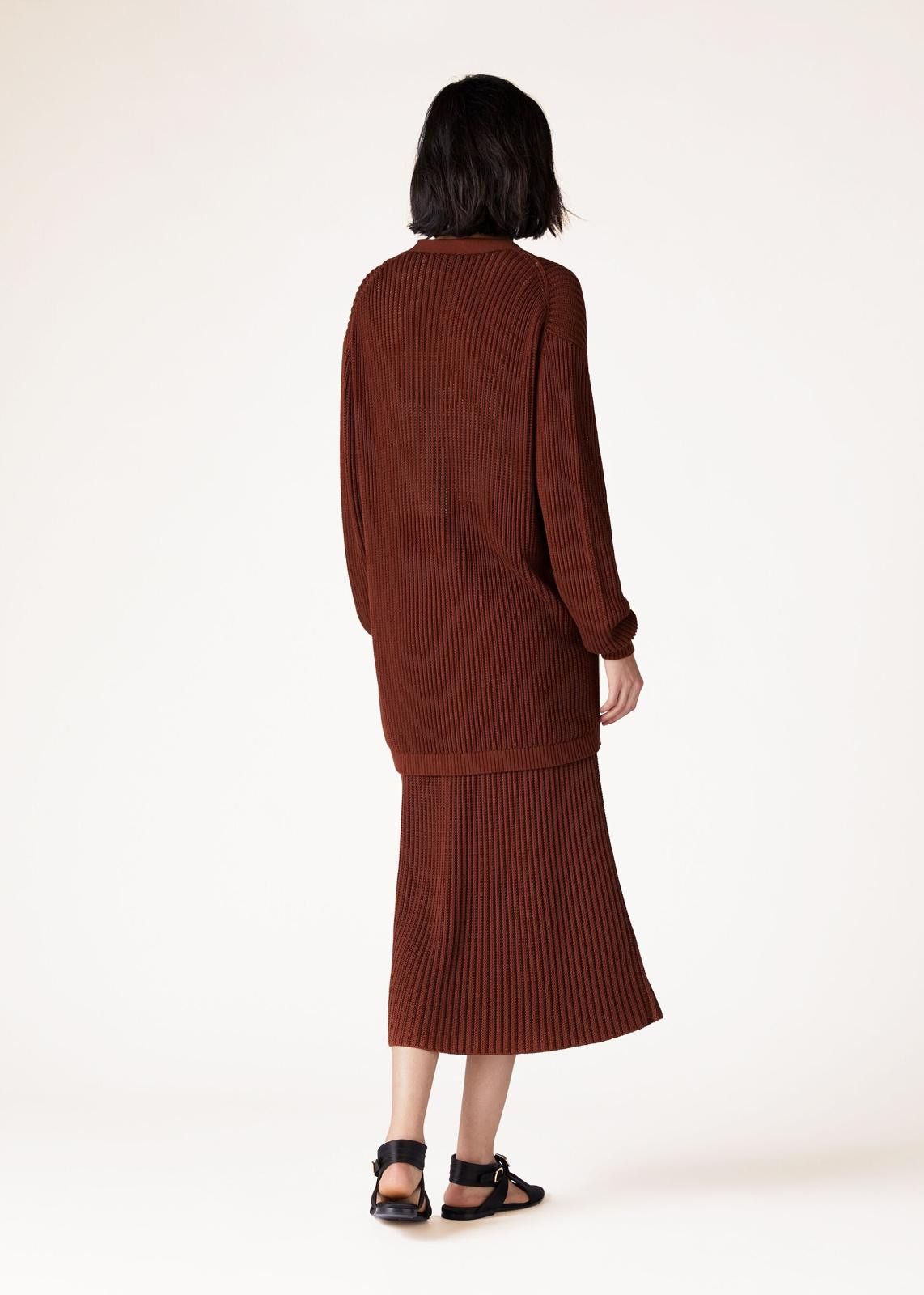 Loro Piana o1srvl11e0125 FAN6261 Ikeda Cardigan in Burgundy Size S / US 4 / IT 40 - 3 Thumbnail