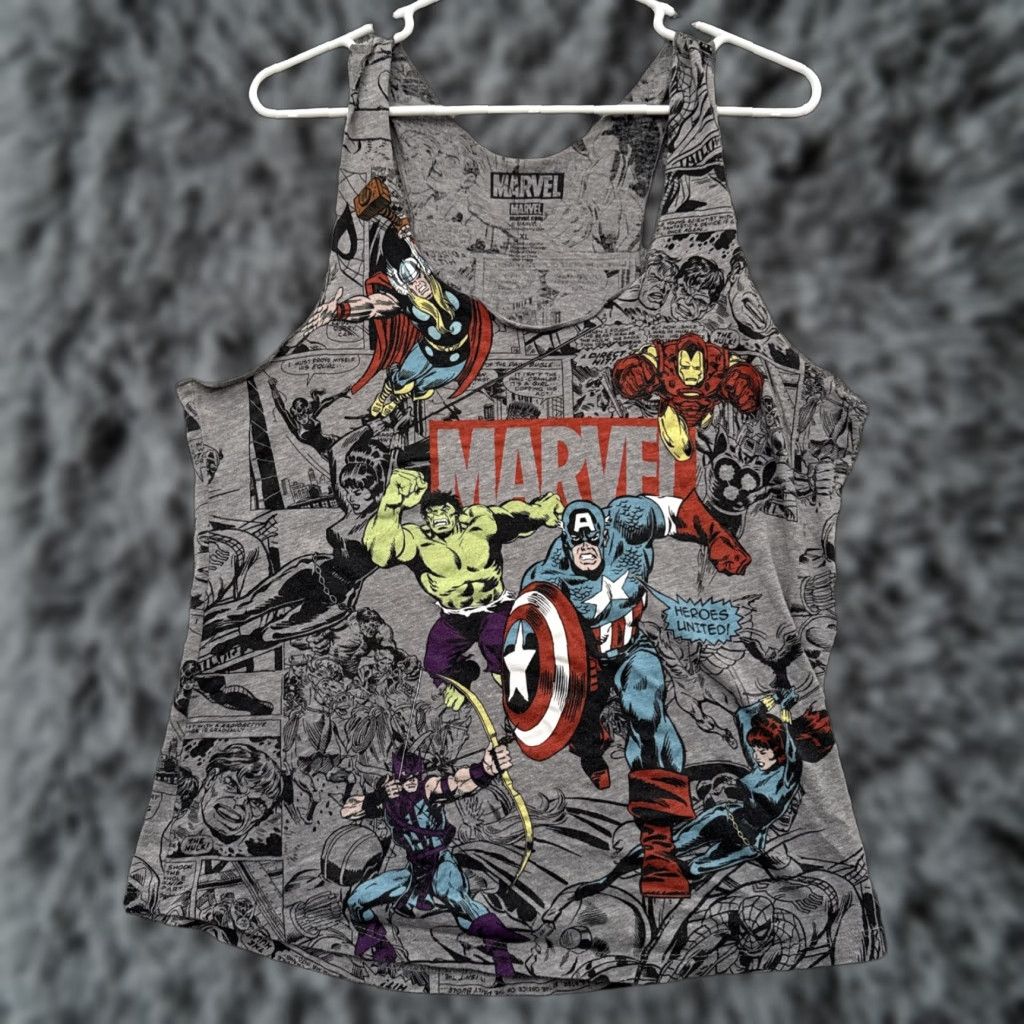 Vintage Marvel Tank Top Women XL Streetwear Grunge Graphic Comic Shirt Size XL / US 12-14 / IT 48-50 - 1 Thumbnail