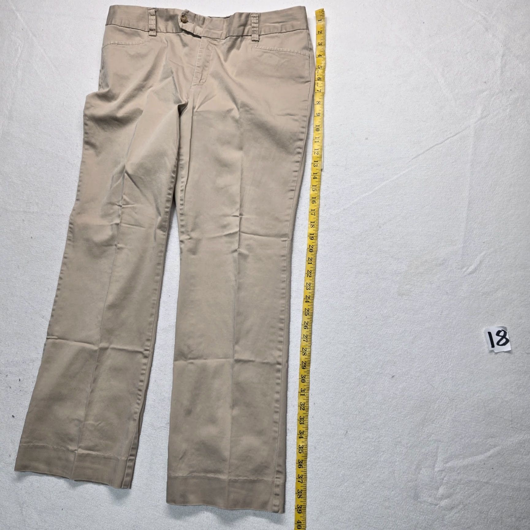 Old Navy Old Navy Dress Pants Women Adult 14 Stretch Brown Tan Low Rise Solid Statement: Dress Pants, Office, Casual Mens Womens Girls not applicable Size 36" / US 14 / IT 50 - 7 Thumbnail