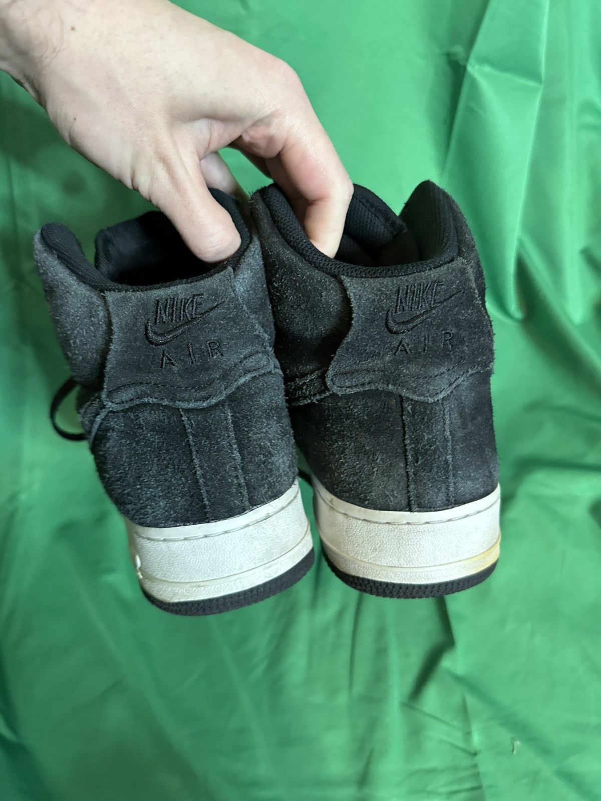Air Force 1 ‘07 Triple Black suede sneakers