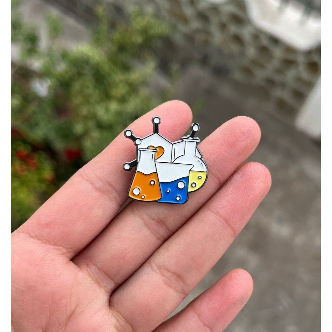 Other New Laboratory Accesories Enamel Pin Brooches chemical Medic Size ONE SIZE - 1 Thumbnail