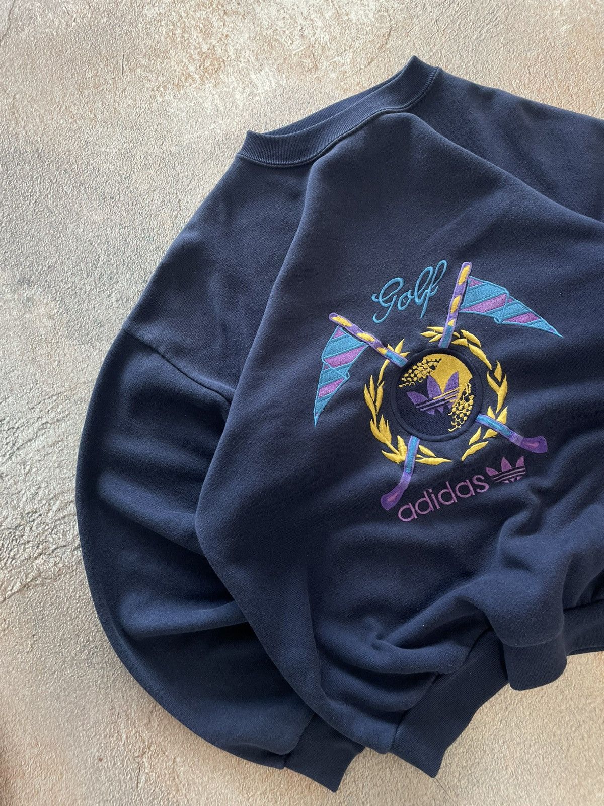 Adidas Vintage Adidas Golf Spellout Baggy Sweatshirt Size US S / EU 44-46 / 1 - 3 Thumbnail