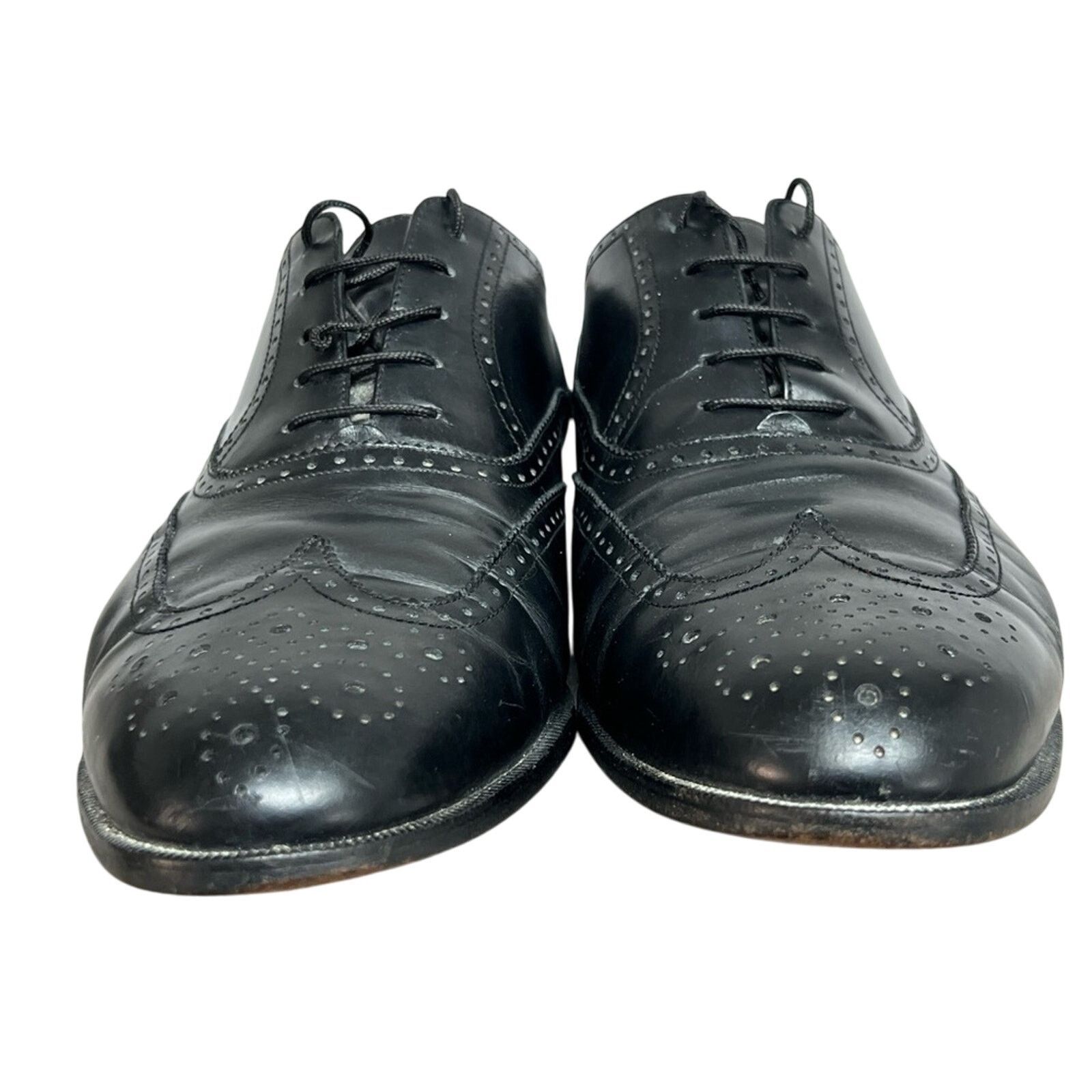 Salvatore Ferragamo SALVATORE FERRAGAMO Leather Wing-Tip Derby Brogue Shoes 9 3E Size US 9 / EU 42 - 5 Thumbnail