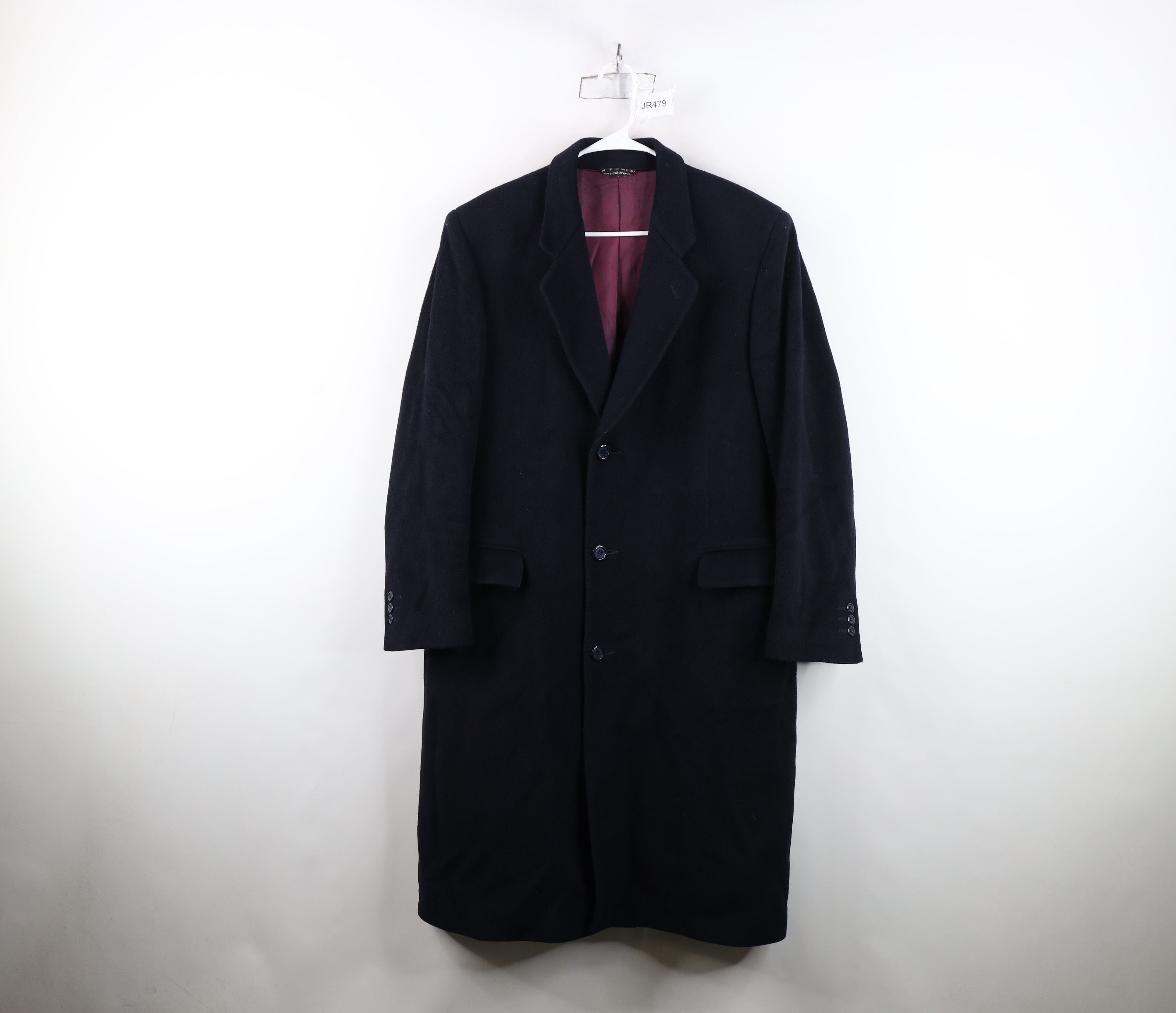 Vintage Vintage 70s Streetwear Winter Overcoat Jacket Navy Blue Size US XL / EU 56 / 4 - 1 Thumbnail