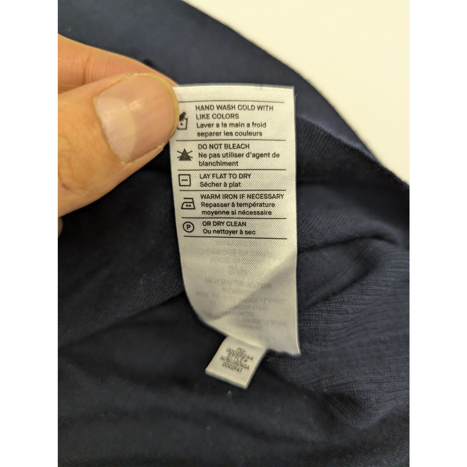 Vince o1rshd1 CC20 Long Sleeve Polo Shirt in Navy Blue Size US S / EU 44-46 / 1 - 17 Thumbnail