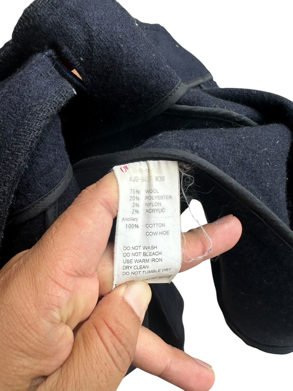 Danton Danton Wool Hooded Coat Navy Workwear Jacket Chore Style Size S / US 4 / IT 40 - 8 Thumbnail