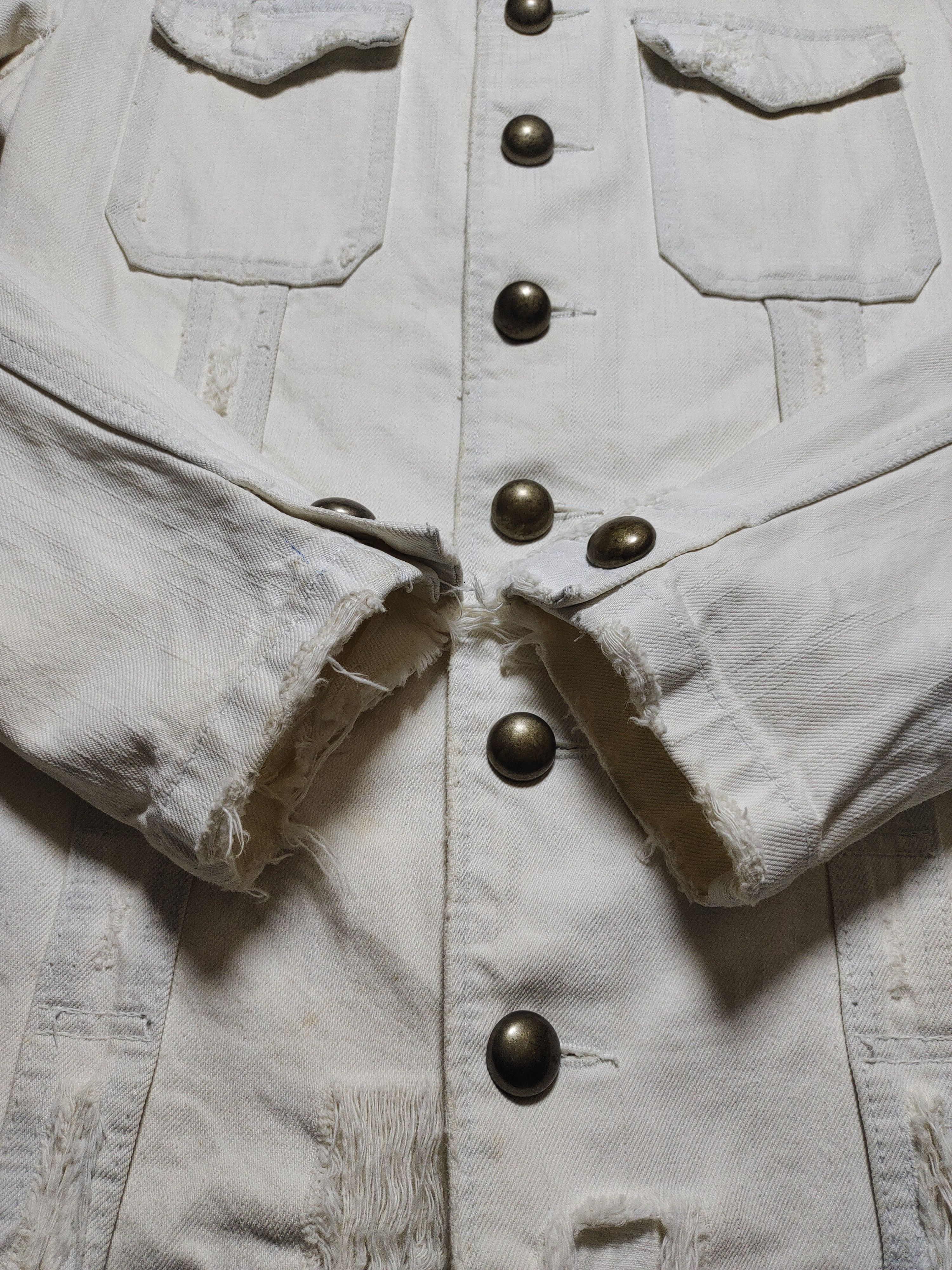 PPFM VINTAGE PPFM WHITE DISTRESSED DENIM Size US M / EU 48-50 / 2 - 4 Thumbnail