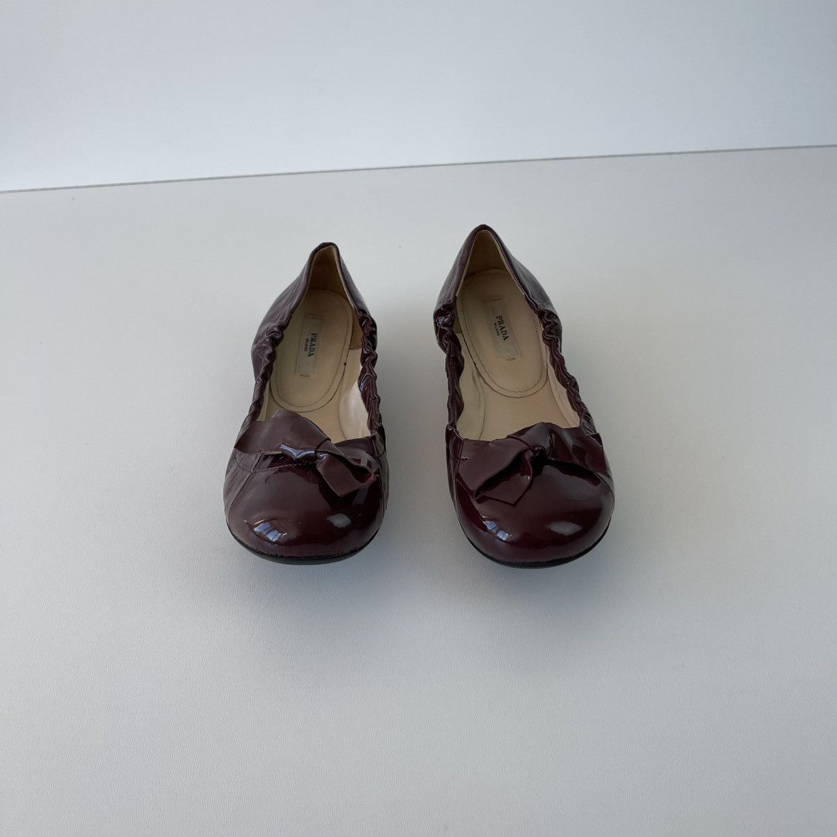 Prada Prada Milano Ballet Flats Patent Leather Ballerina Sandals Size US 9.5 / IT 39.5 - 3 Thumbnail