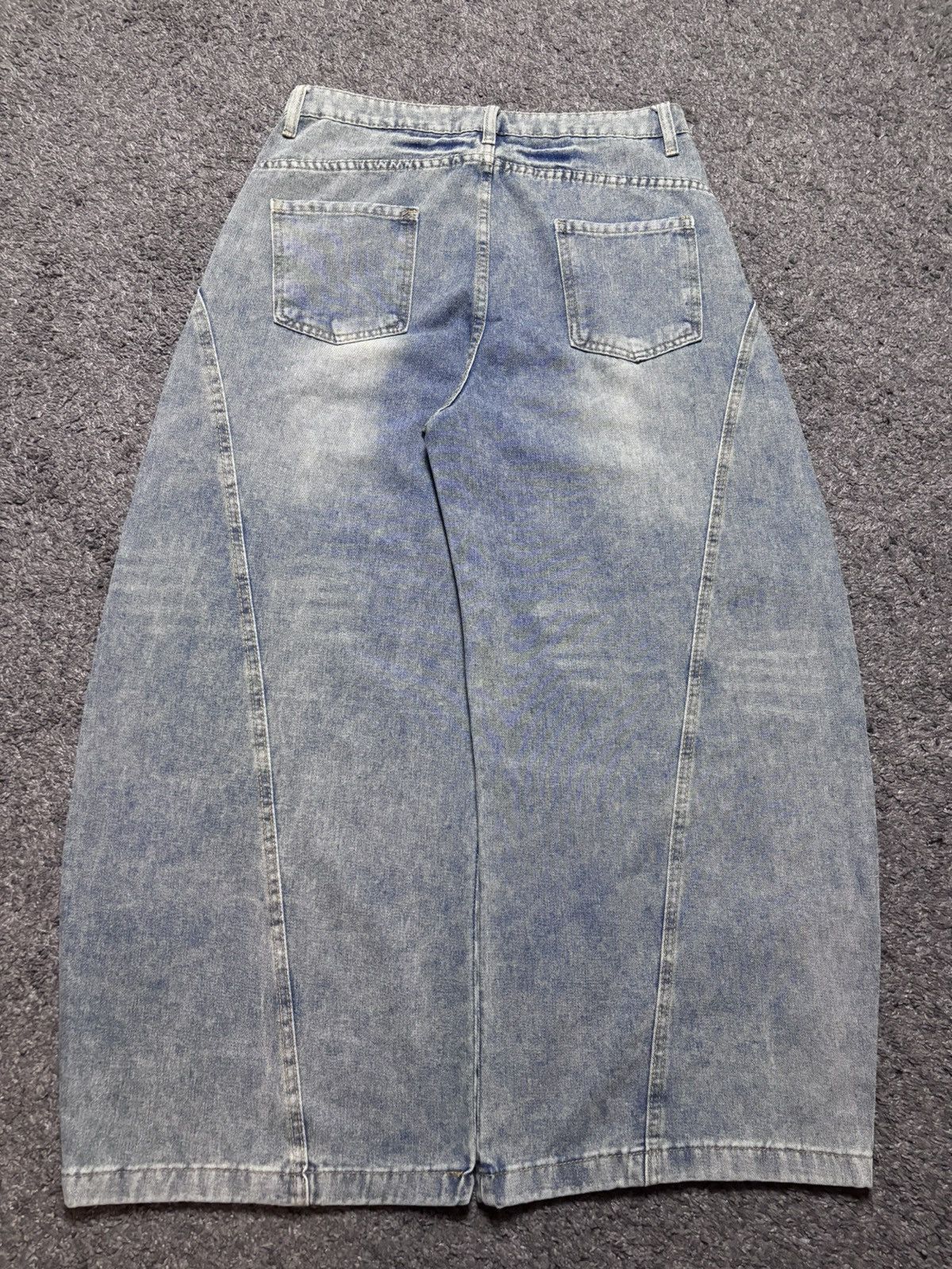 Jean Vintage wide leg rare parachute balloon baggy blue jeans Size US 34 / EU 50 - 12 Thumbnail