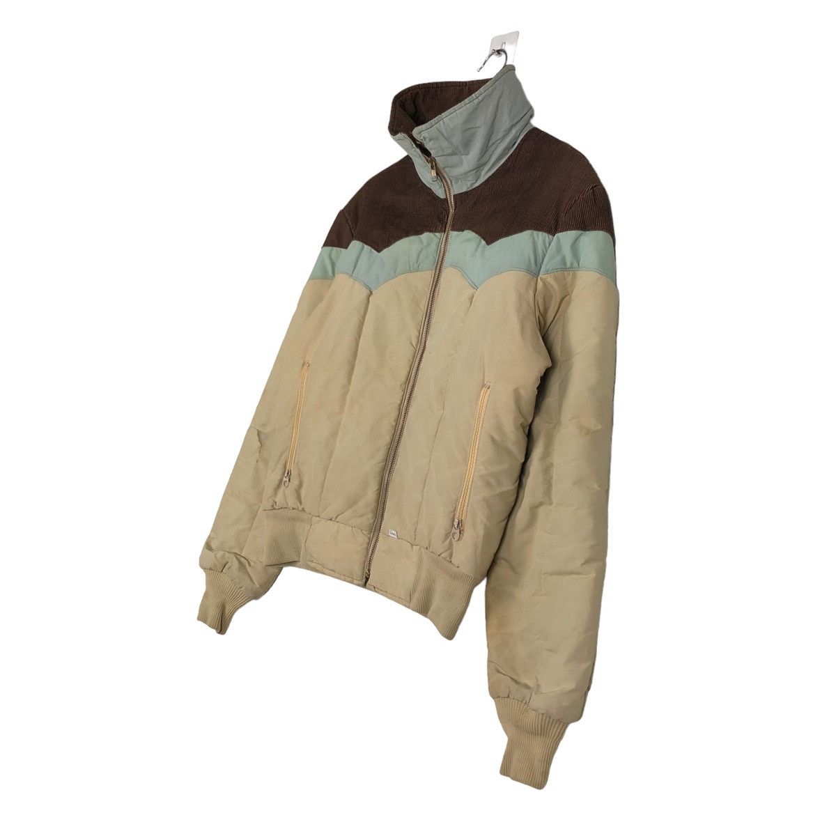 Levi's 🔥VINTAGE BIKER LEVI’S USA PUFFER DOWN JACKET MULTI COLOUR Size US M / EU 48-50 / 2 - 2 Thumbnail