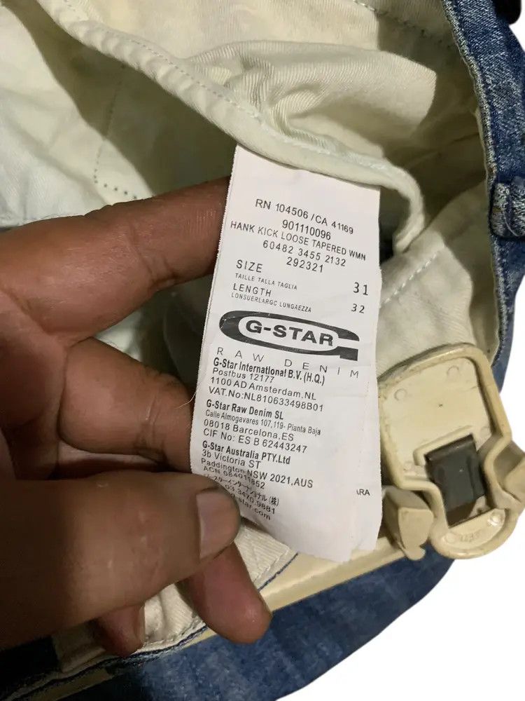 G-Star G Star Raw Denim J cut suspender patch sashiko stitch jeans Size US 34 / EU 50 - 16 Thumbnail