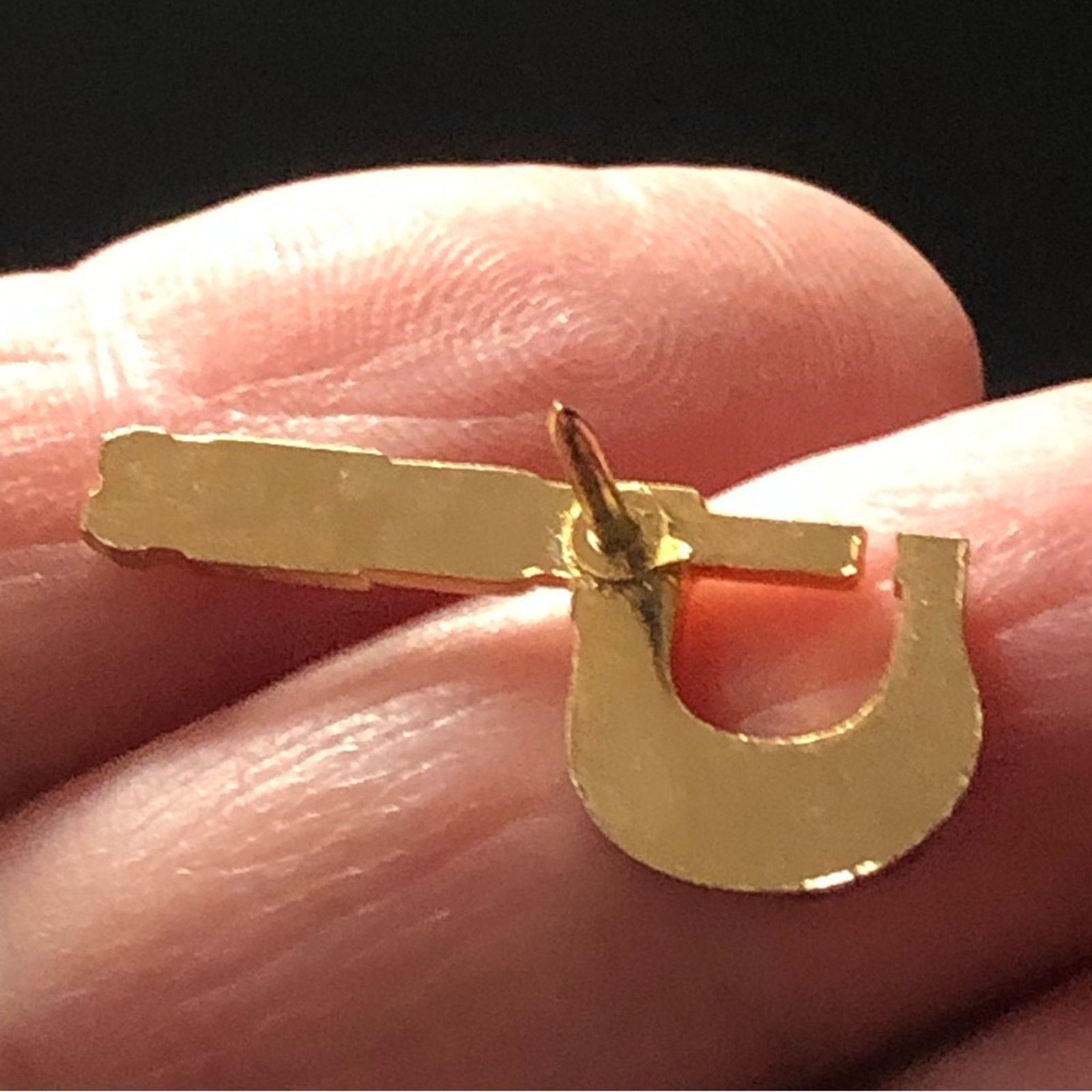 Vintage Vintage men’s gold plated wrench tie Tac pin with chain Size ONE SIZE - 6 Thumbnail