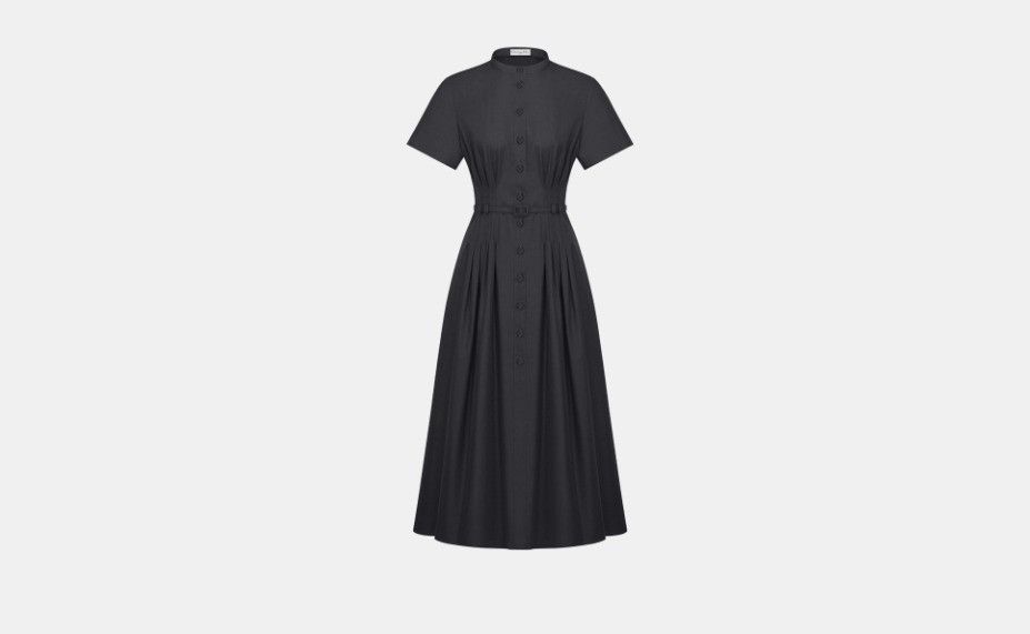 Dior o1w1db10824 Mid-Length Shirt Dress in Grey Size L / US 10 / IT 46 - 1 Thumbnail
