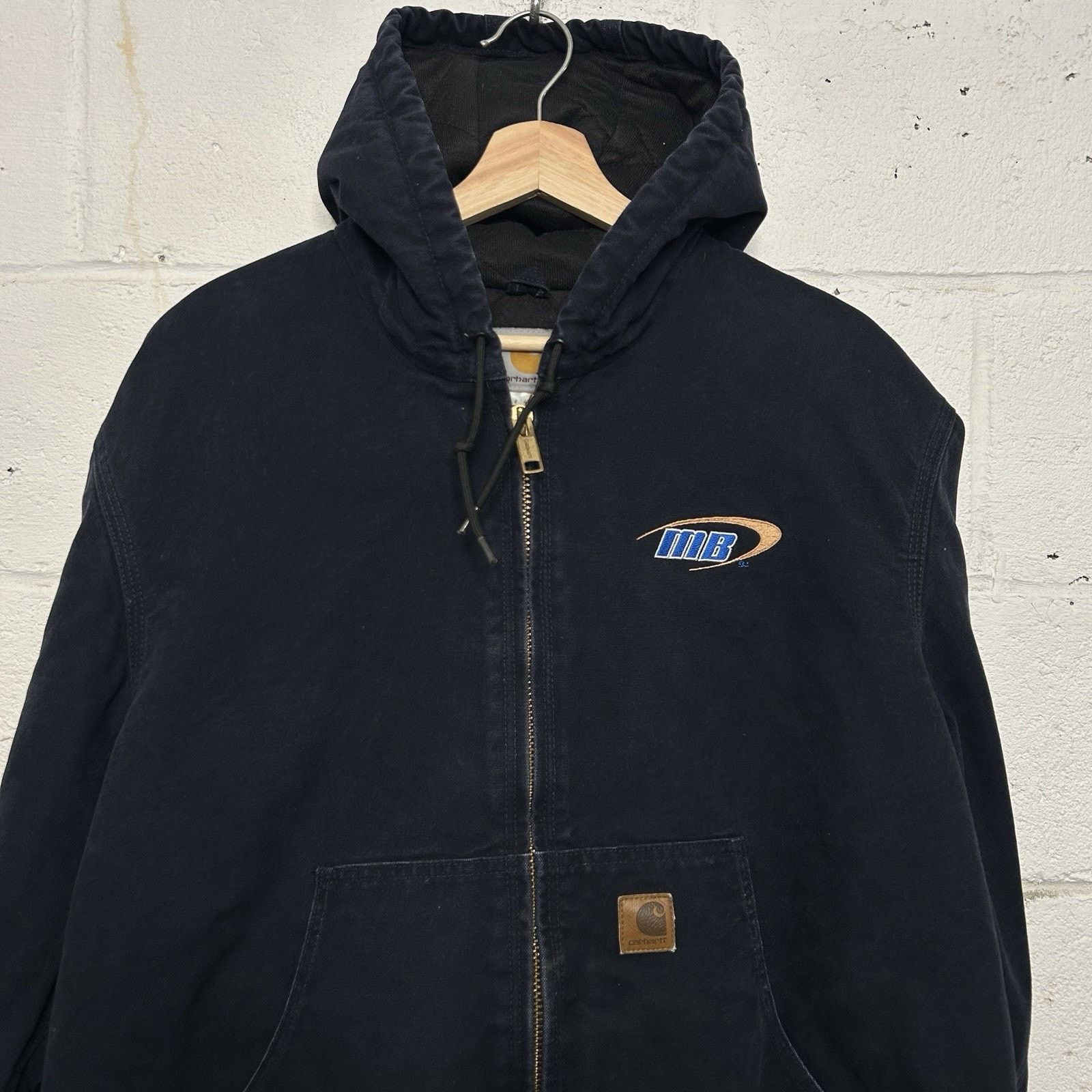Carhartt Vintage Carhartt Hooded Active Jacket “Midnight Blue” J130 Size US L / EU 52-54 / 3 - 2 Thumbnail