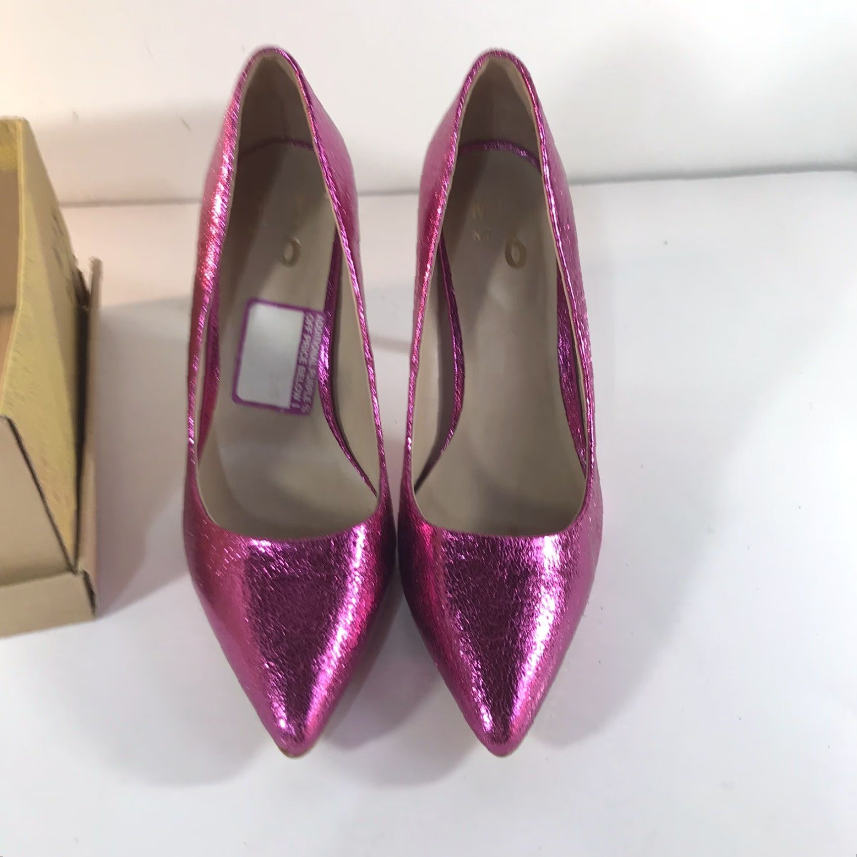 Vintage MIX NO. 6 Dignity Purple Stiletto Heels Womens Size 8 Pointed Toe 4.5in New Size US 8 / IT 38 - 2 Thumbnail