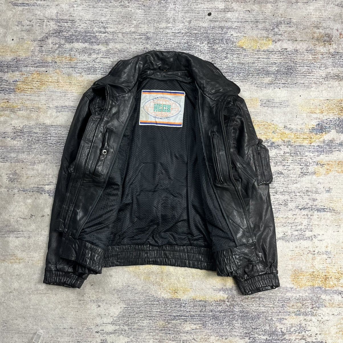 Kadoya Vintage 2000s Kadoya New concepter riding leather jacket Size US M / EU 48-50 / 2 - 12 Thumbnail