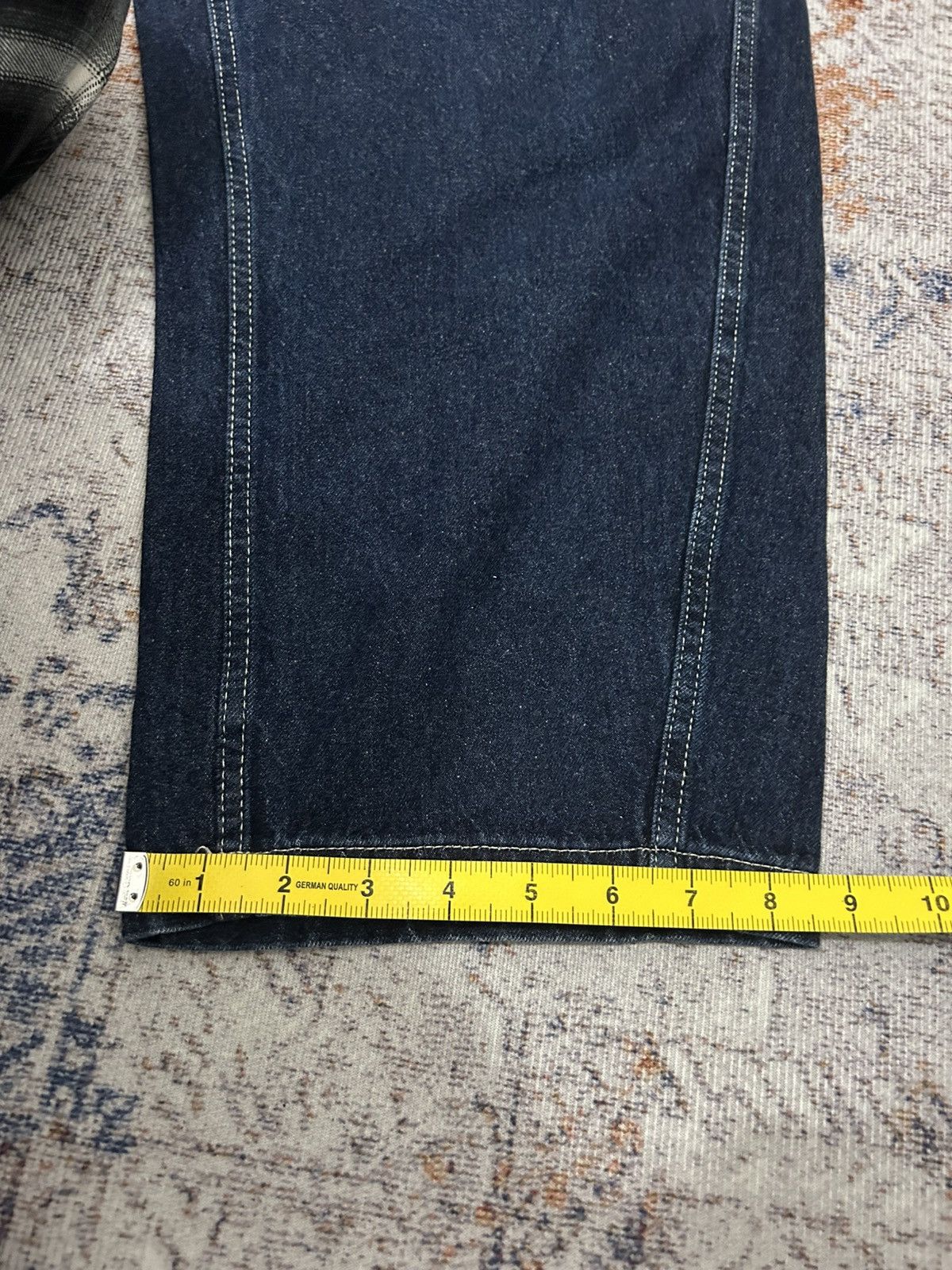 GU × Japanese Brand × Yohji Yamamoto Gu japan Wide Leg Baggy Jeans Yohji style Size US 30 / EU 46 - 17 Thumbnail