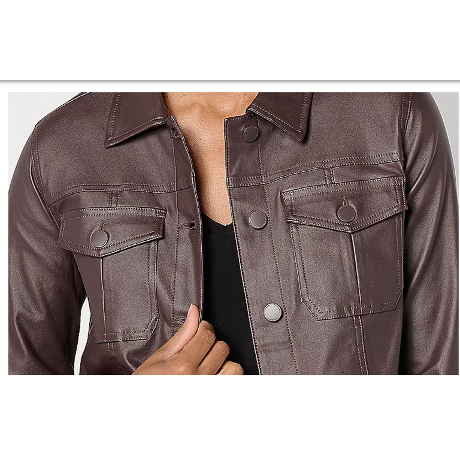 & Other Stories Belle by Kim Gravel Rebelleious Coated Jacket 3X A655164 Size 3XL / US 20-22 - 2 Thumbnail