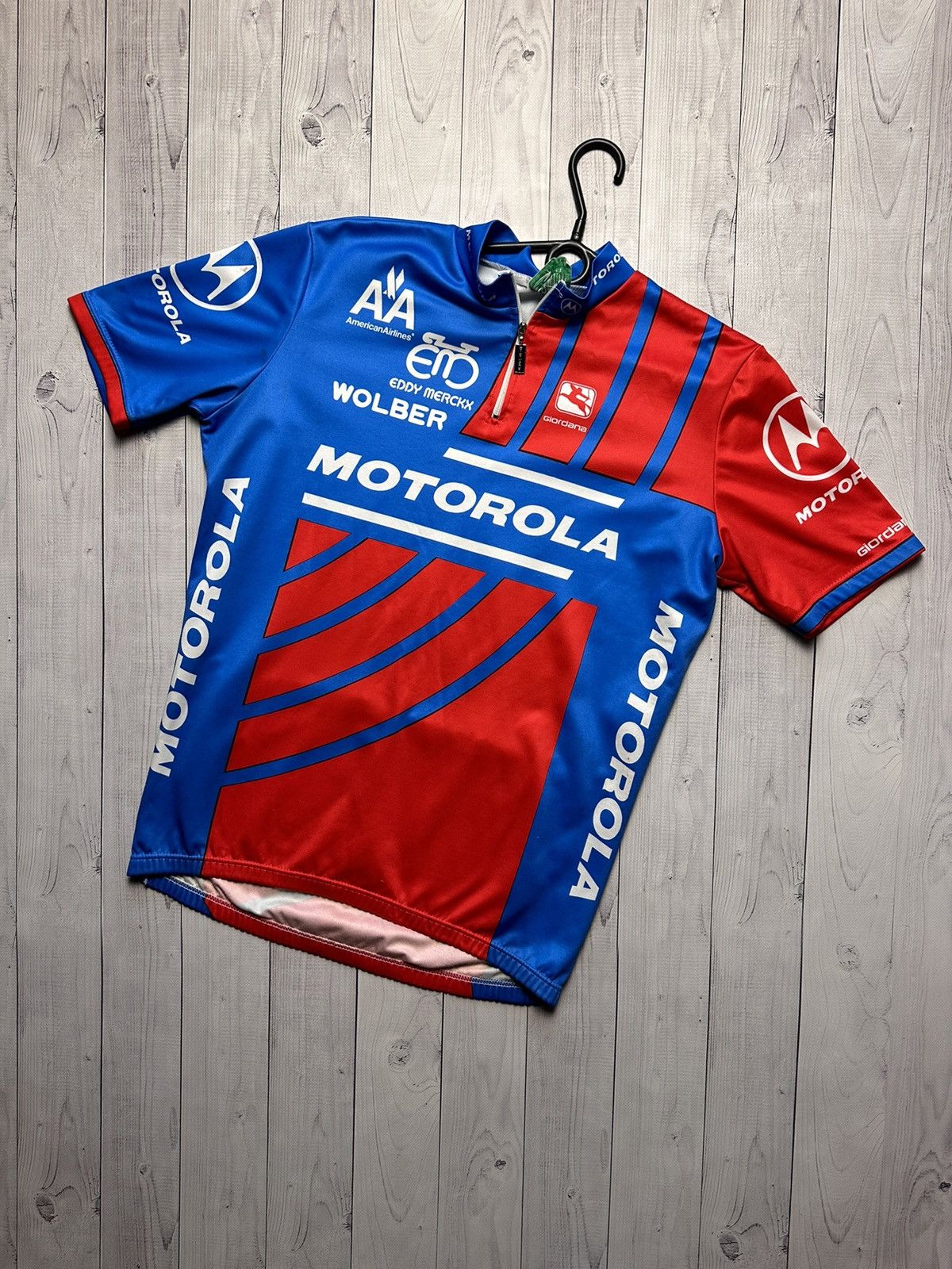 Giordana Caratti cycling jersey Motorola big logo size L