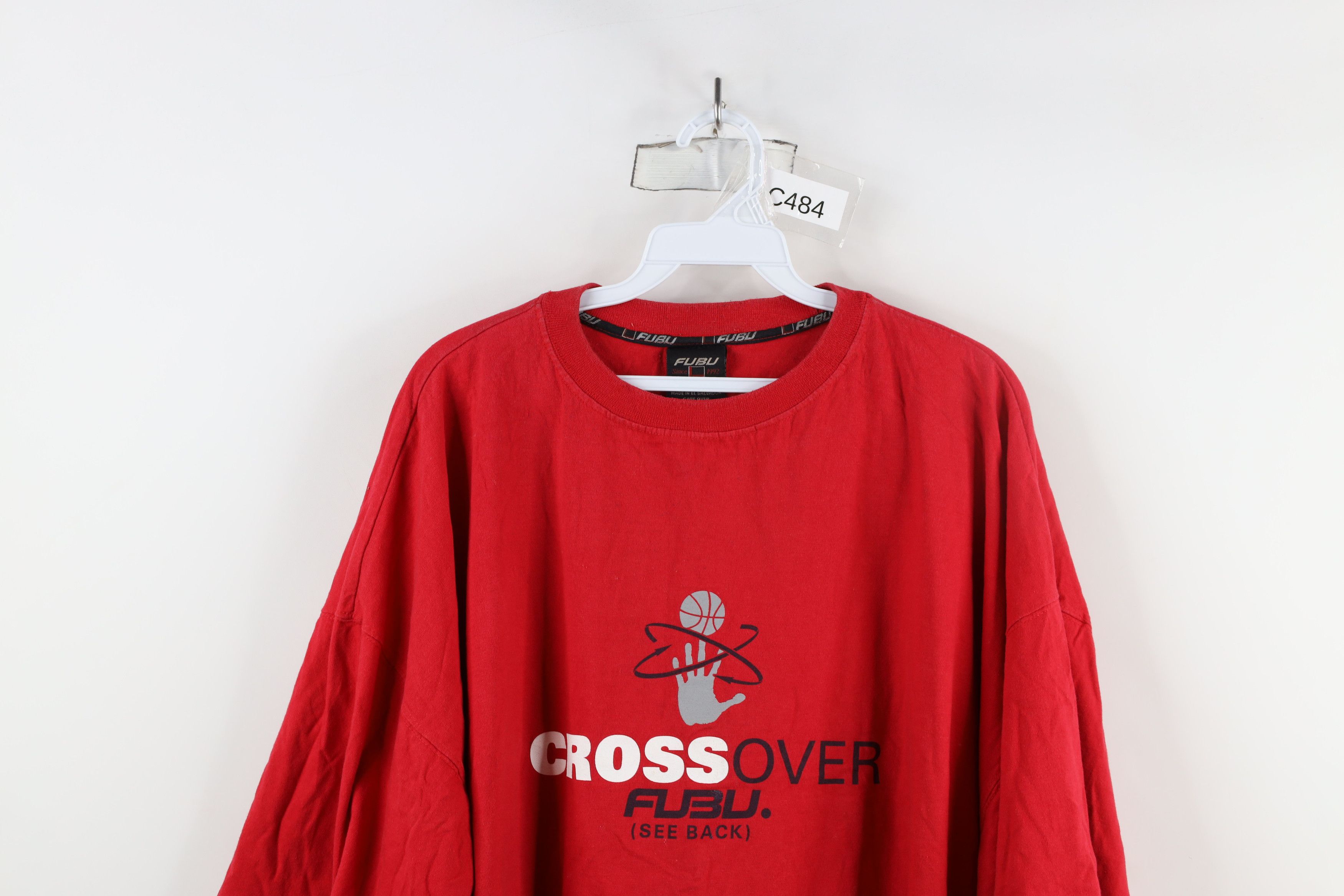 Fubu × Vintage Vintage 90s Y2K FUBU Basketball Over Short Sleeve T-Shirt Size US XXL / EU 58 / 5 - 2 Thumbnail