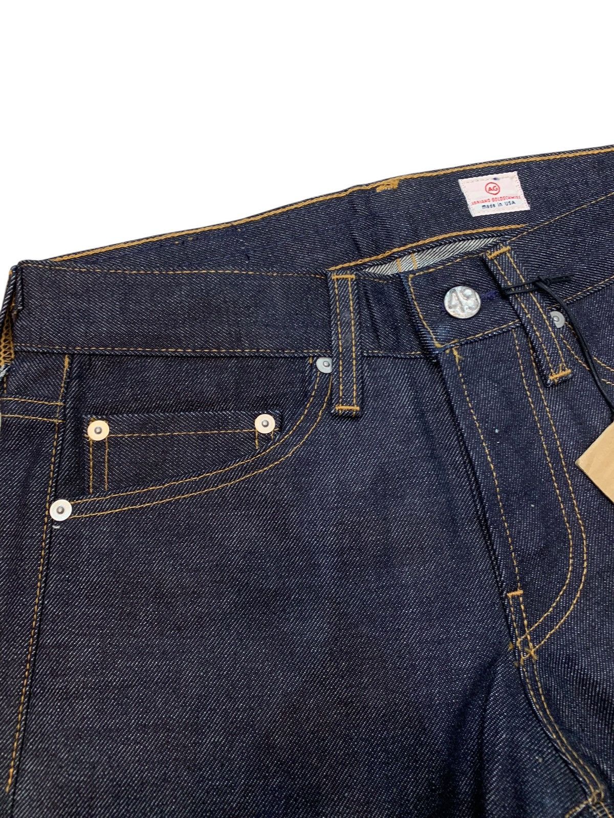 AG Adriano Goldschmied NEW! AG Adriano Goldschmied raw Denim 14oZ selvedge denim Size US 29 - 3 Thumbnail