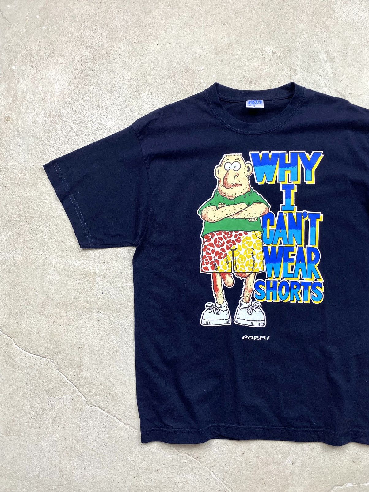Vintage Y2K 90’s Vintage Why I Can’t Wear Shorts Funny T Shirt Size US M / EU 48-50 / 2 - 2 Thumbnail