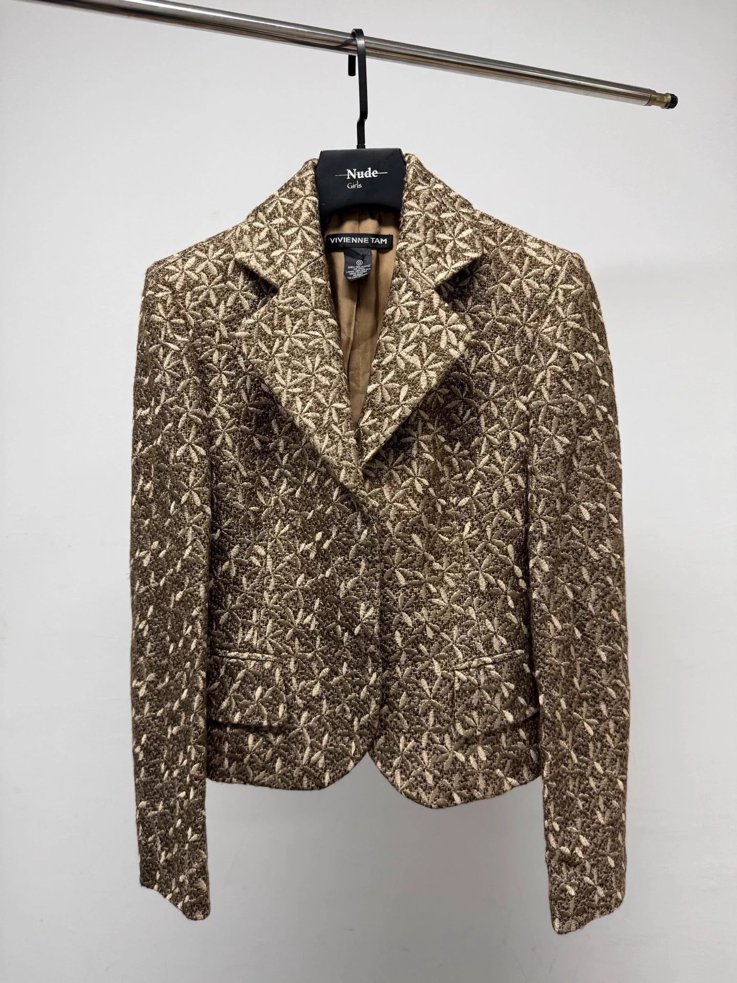 Vivienne Tam Vivienne Tam Classic Brown Print Short Jacket Size XS / US 0-2 / IT 36-38 - 1 Thumbnail