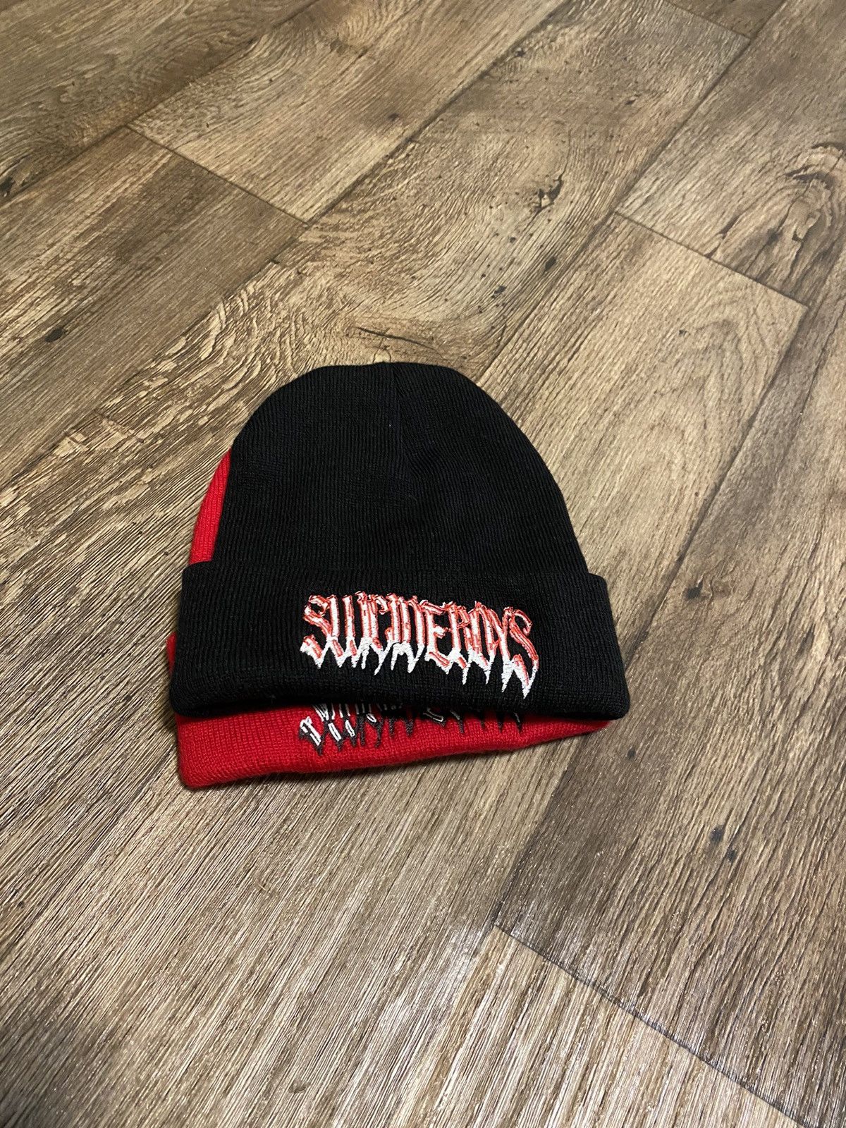 image of G59 Records x Pouya Uicideboy Merch Suicide Boys Beanie in Black, Men's (Size 34)