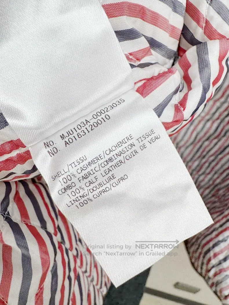 Thom Browne Thom Browne Leather Padded Casual Baseball Jacket Size US L / EU 52-54 / 3 - 9 Thumbnail