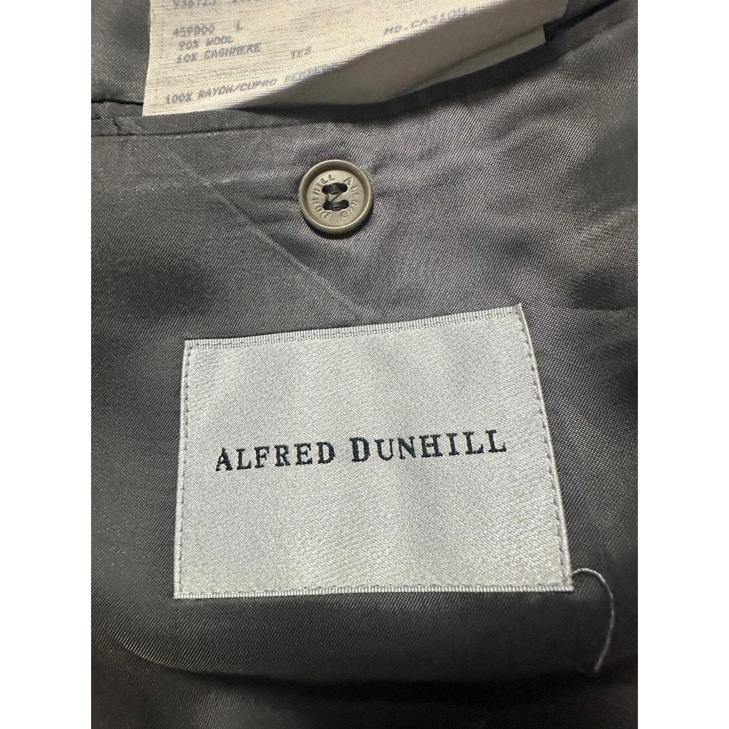 Alfred Dunhill Alfred Dunhill gray tweed cashmere and wool blazer size 46R Size 46R - 4 Thumbnail