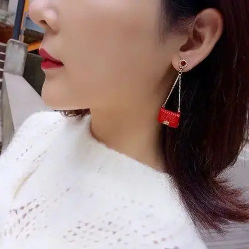 Other Fashion Elegant Shoulder Bag Long Dangle Drop Earrings Size ONE SIZE - 3 Thumbnail