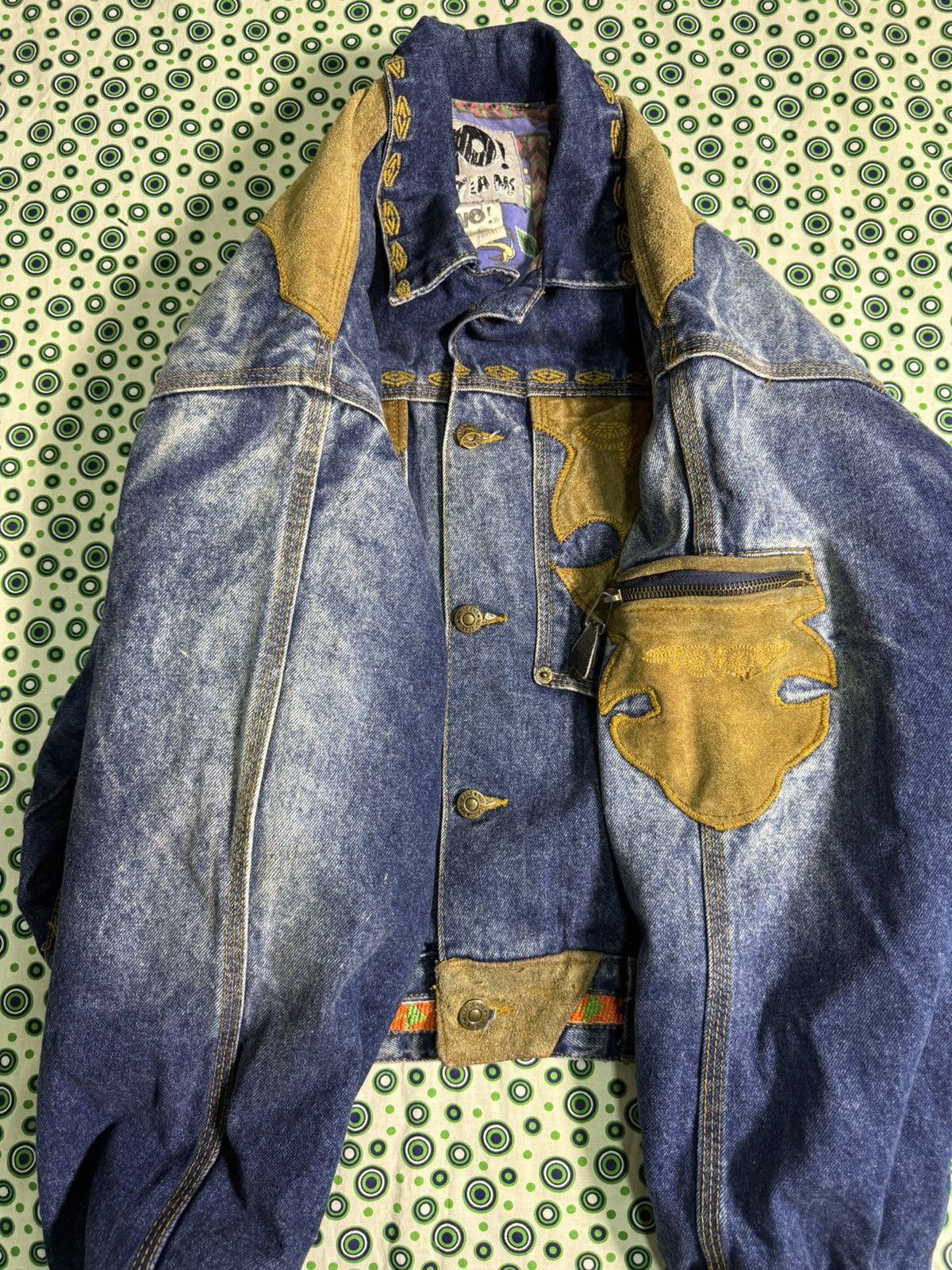 Other Vintage No! Jeans western denim jacket 80s/90s Size US L / EU 52-54 / 3 - 6 Thumbnail