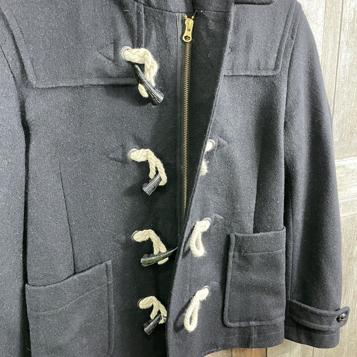 Boycott × Vintage Vintage Boycott Wool Duffle Coat Jacket Size M / US 6-8 / IT 42-44 - 7 Thumbnail