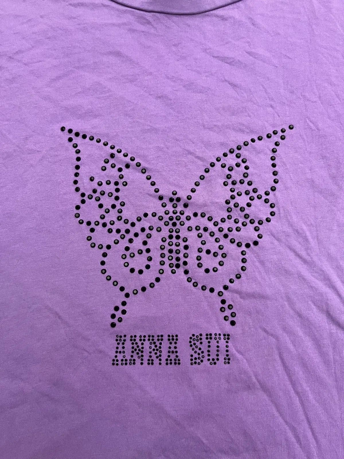 Hysteric Glamour ANNA SUI STUDED ART FLOWER BUTTERFLY OVERSIZE TEE TSHIRT Size US S / EU 44-46 / 1 - 2 Thumbnail