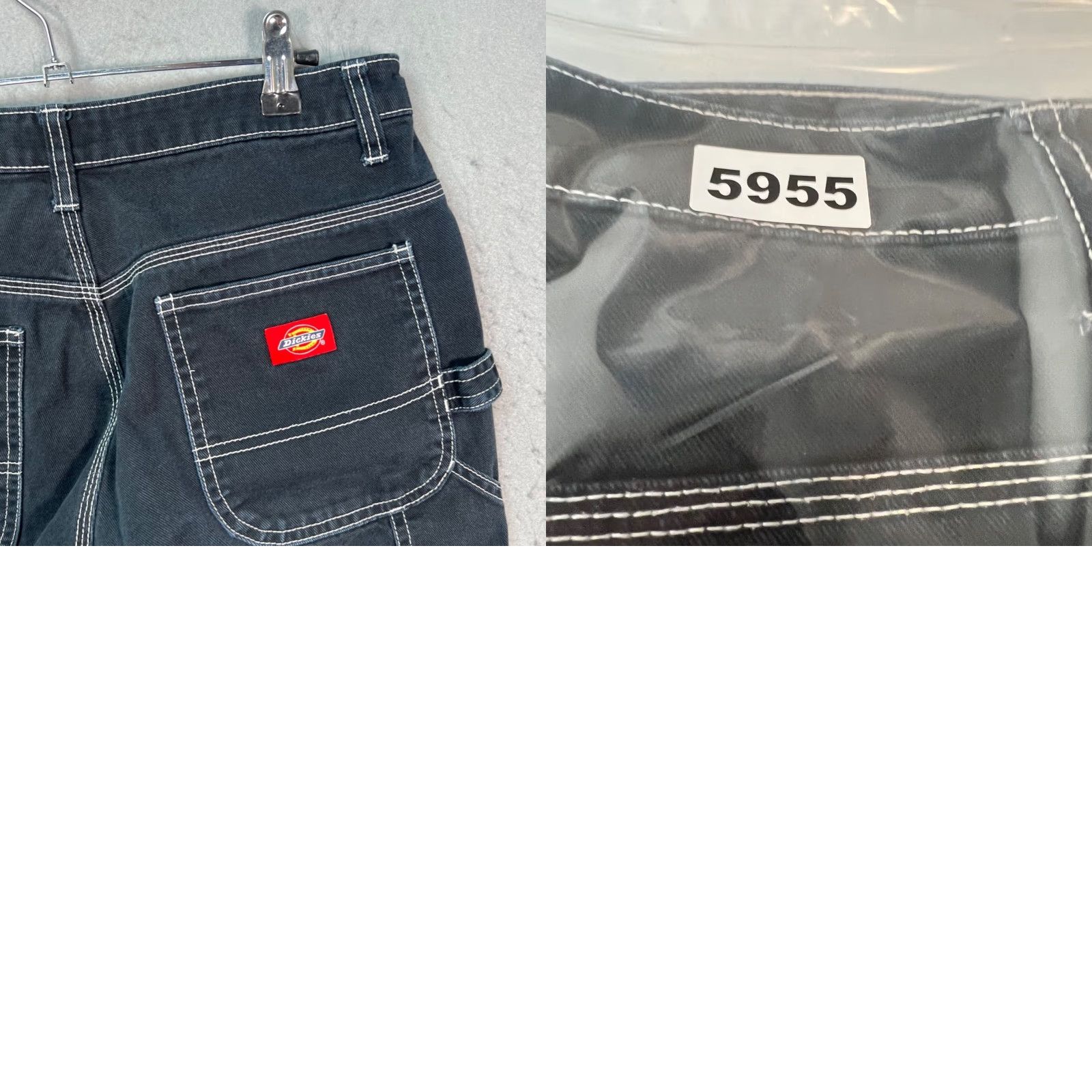 Dickies Dickies Womens Jeans Size 5 27 Black Relaxed Fit 5-Pocket Denim Carpenter Straight Mens/Womens? Size 27" / US 4 / IT 40 - 9 Thumbnail