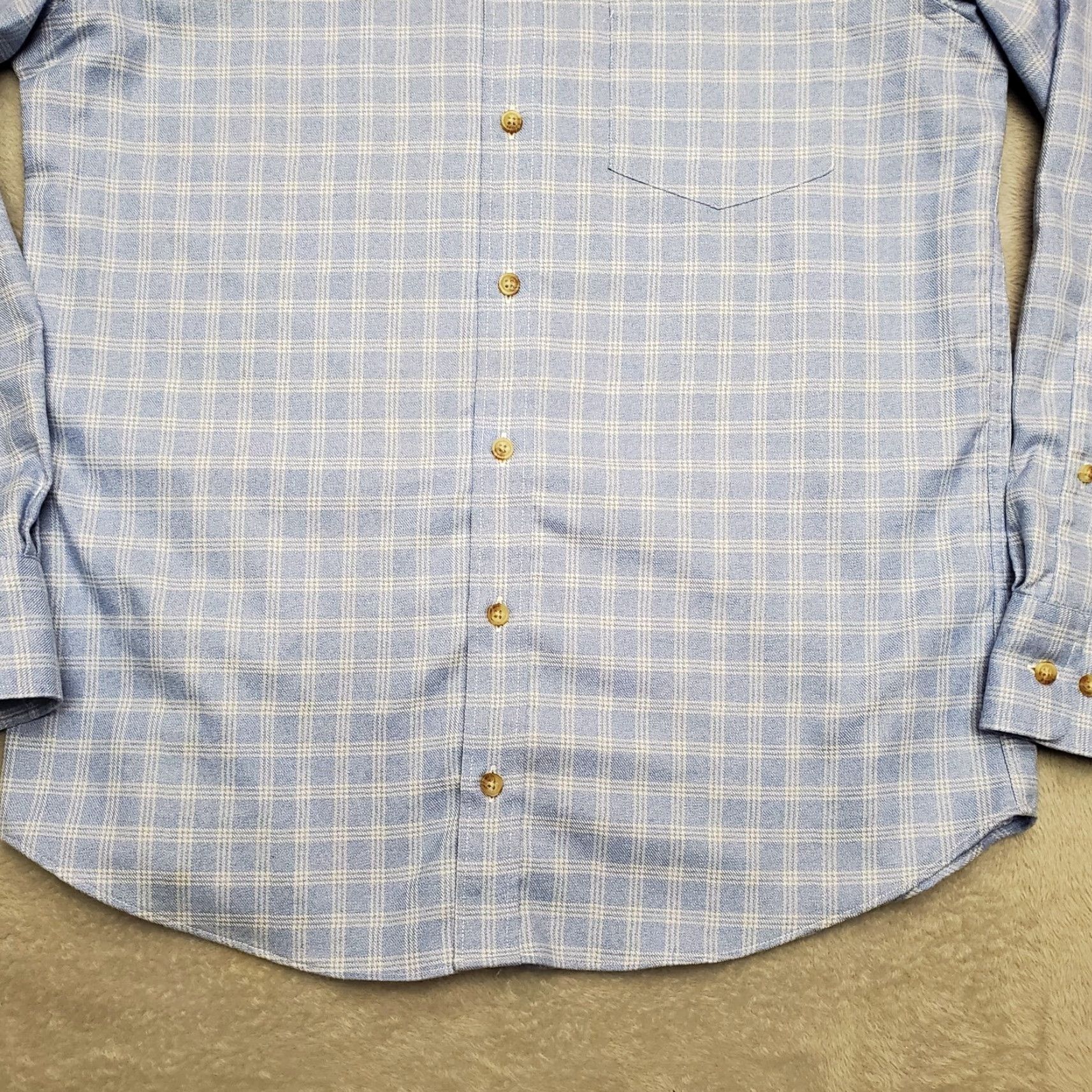 Charles Tyrwhitt VINTAGE Charles Tyrwhitt Shirt Mens Medium Blue Plaid Long Sleeve Non Iron Slim Casual Size US M / EU 48-50 / 2 - 2 Thumbnail