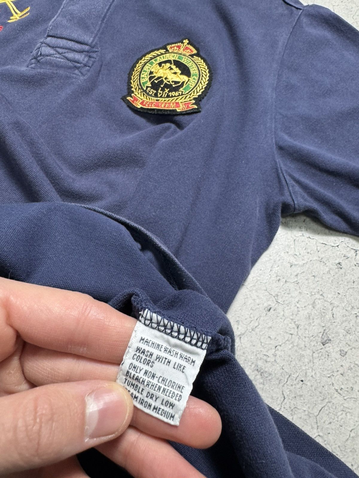 Polo Ralph Lauren Polo Ralph Lauren Vintage Mercer Club Polo Shirt Size US XXL / EU 58 / 5 - 8 Thumbnail
