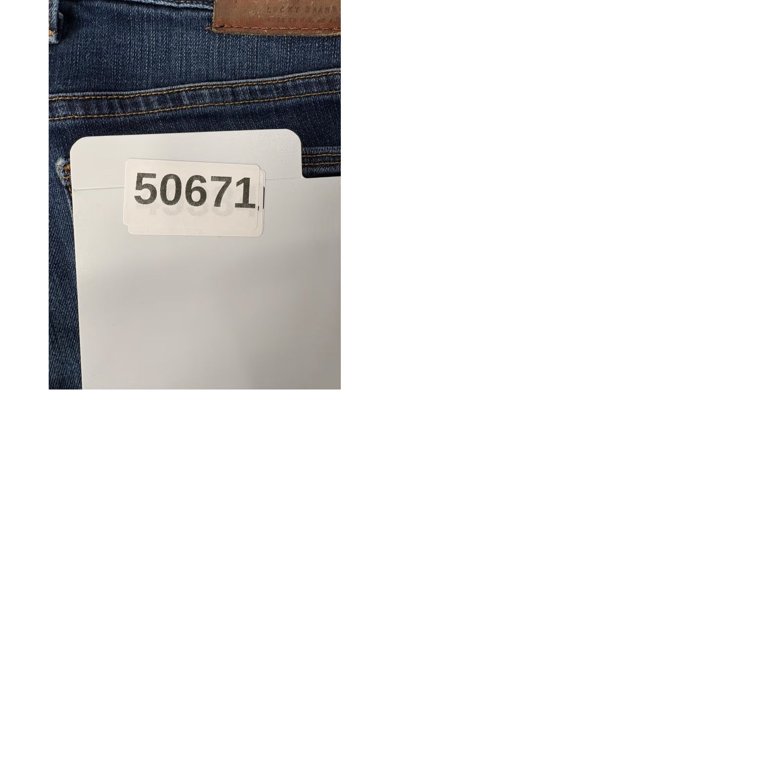 Lucky Brand Lucky Brand Lolita Mid Rise Skinny Jeans Womens 28 Blue White Oak Denim USA Slim Stretch Pockets 5-Pocket Rise Mid Inseam 32"} Size 28" / US 6 / IT 42 - 10 Thumbnail
