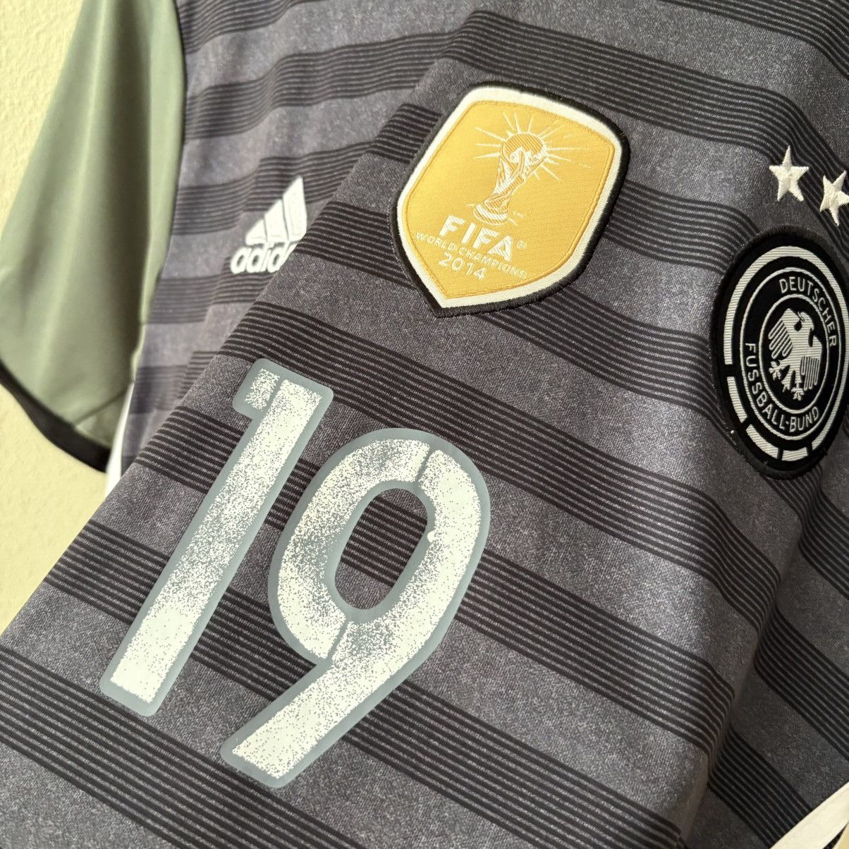 Vintage Germany Adidas #19 Gotze 2014 World Cup Jersey Blokcore Size US S / EU 44-46 / 1 - 6 Thumbnail