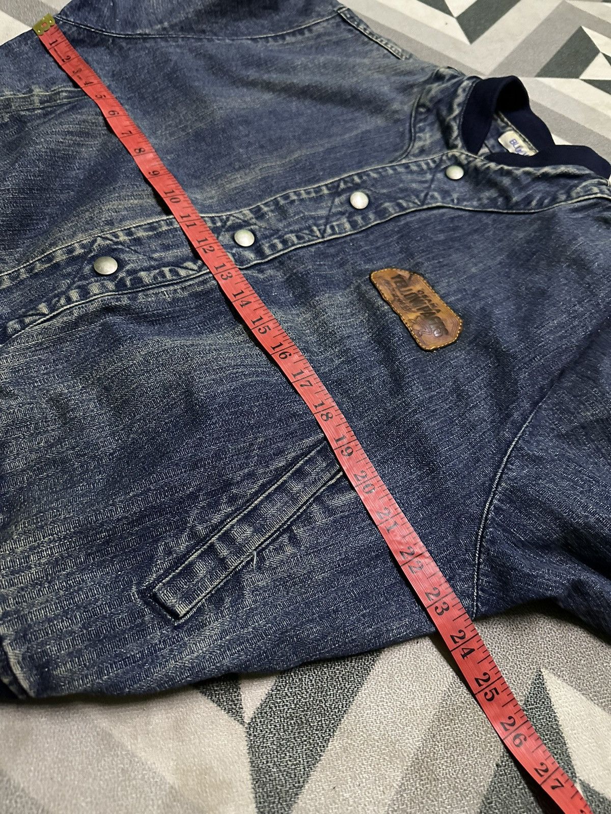 Japanese Brand Blue way denim bomber jacket Size US M / EU 48-50 / 2 - 10 Thumbnail