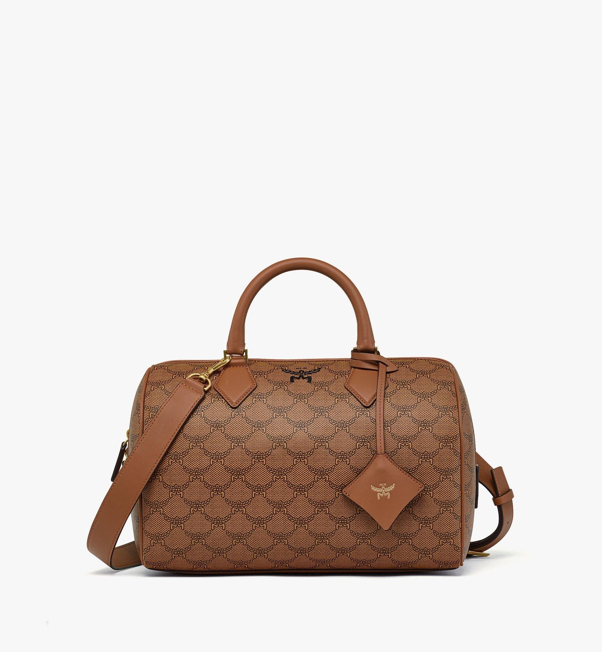 MCM o1mt1gz0725 Size: OS / Small Boston Bag in Brown Size ONE SIZE - 1 Thumbnail