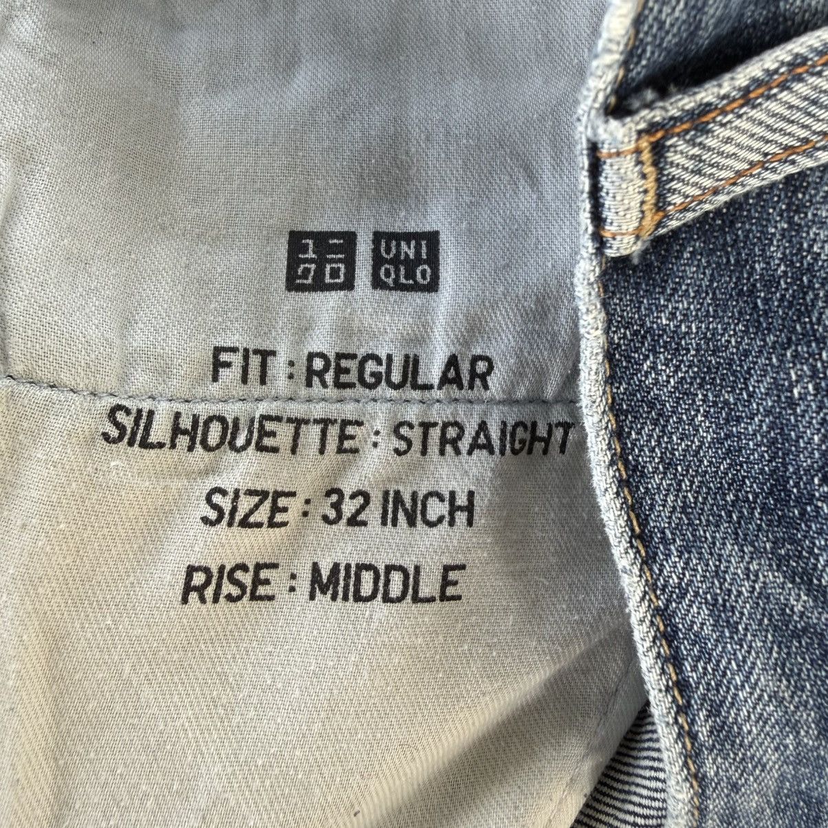 Japanese Brand W33x30 Vintage Japanese Selvedge Denim Faded Ripped Jean Size US 33 - 16 Thumbnail