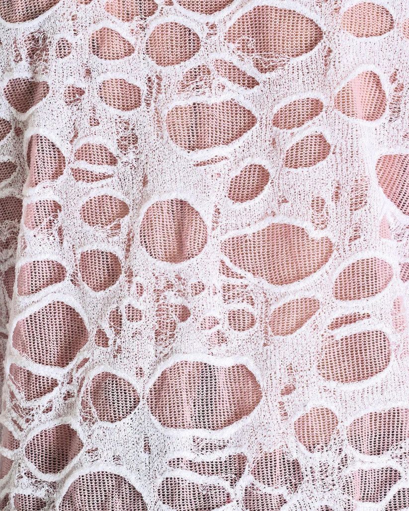Acne Studios o1s1v1r1oon0825 Sheer Knitwear Long Sleeve in White/Pink Size US M / EU 48-50 / 2 - 5 Thumbnail