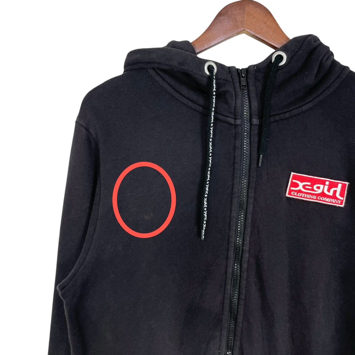 Japanese Brand Vintage X-Girl Japanese Brand Sweatshirt Hoodie Pull Over Size US S / EU 44-46 / 1 - 11 Thumbnail