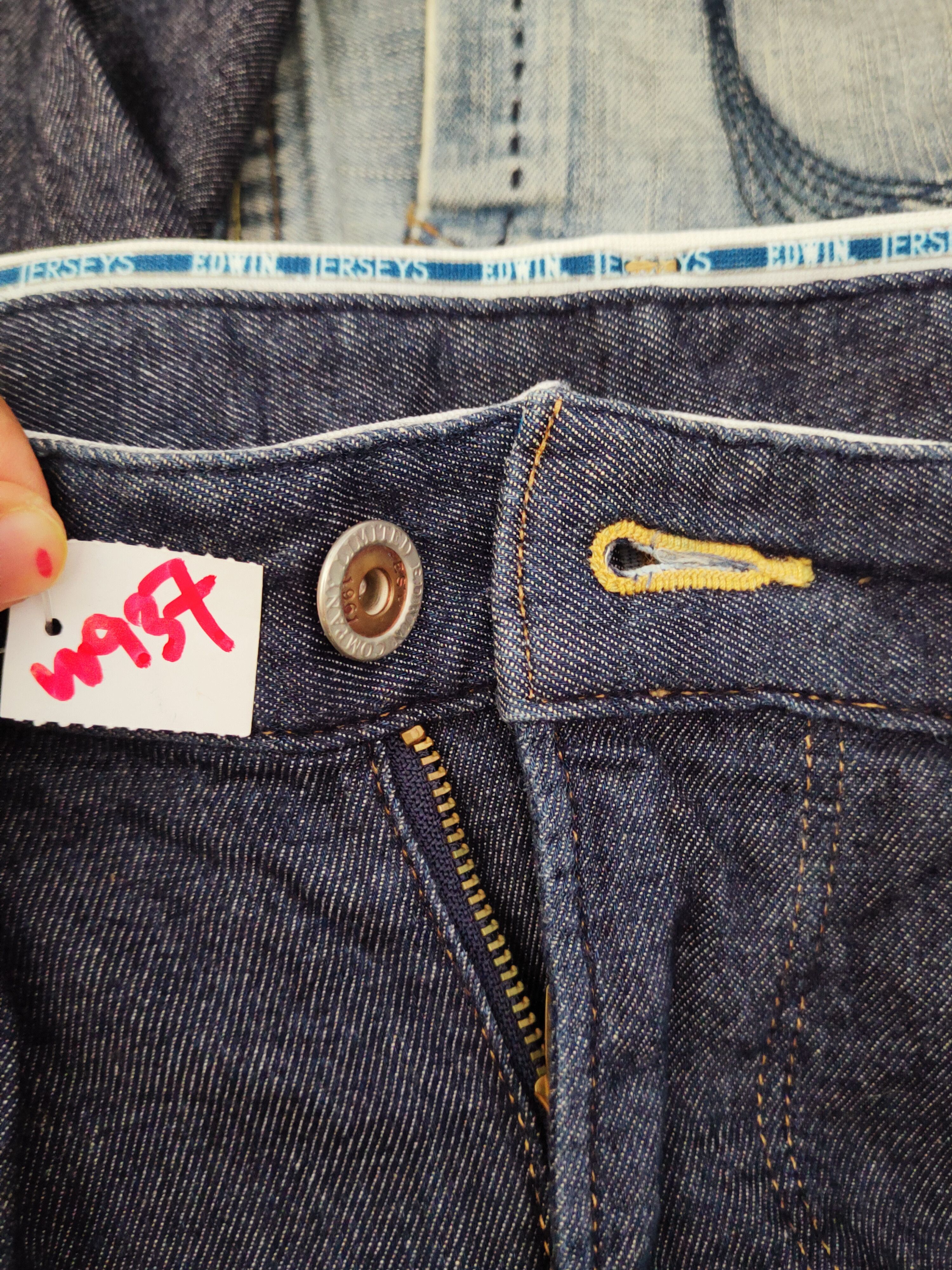 Edwin Edwin Jerseys Navy Distressed Ripped Soft Jeans #W937 Size US 38 / EU 54 - 17 Thumbnail
